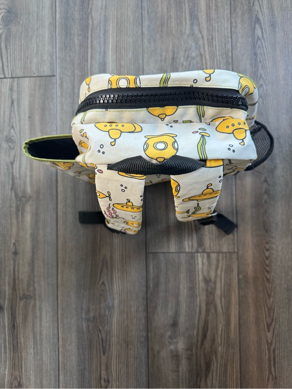 Preschool Daycare Kids Bookbag - Yellow Submarine Print - Picture 2 of 7